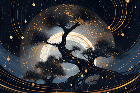 宇宙树背景图片