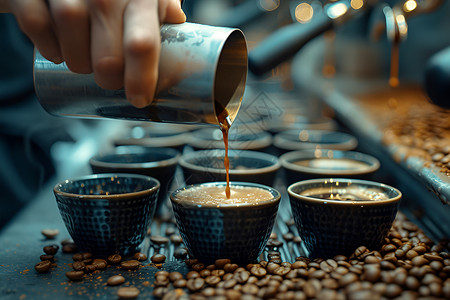 手工咖啡素材品味咖啡的艺术背景