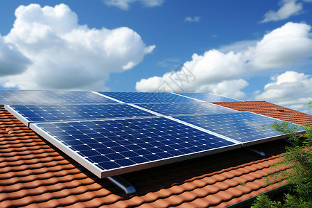 太阳能屋顶科技动力高清图片