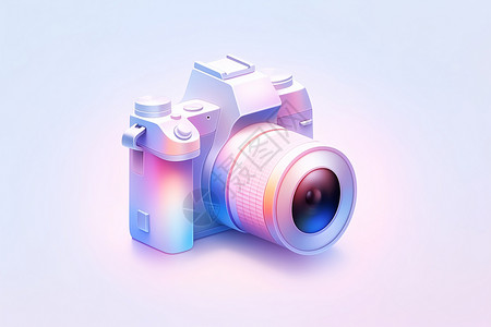 色彩梦幻的相机背景图片