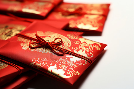 细绳子节日祝福的红包背景
