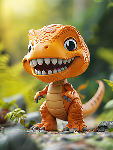 可爱的恐龙玩具背景图片