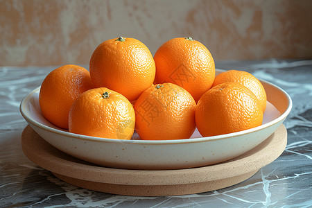 柔光下的橙子背景图片