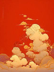 斑斓的春节背景背景图片