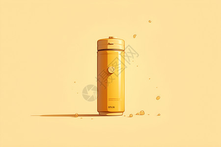 黄色热水壶背景图片