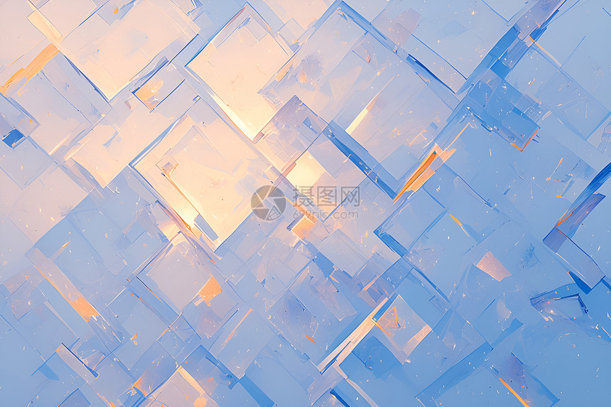 透明冰晶纹理壁纸图片