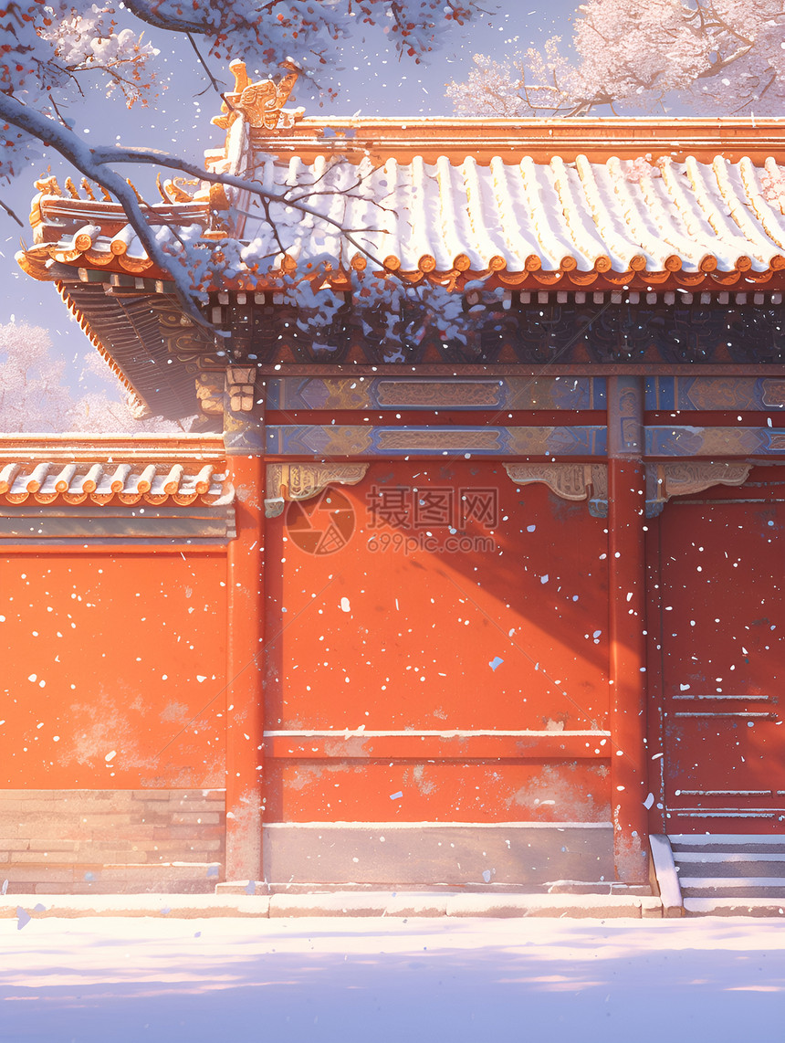 冬天的紫禁城图片