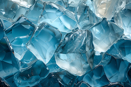 冰晶之境淡蓝色纹理高清图片