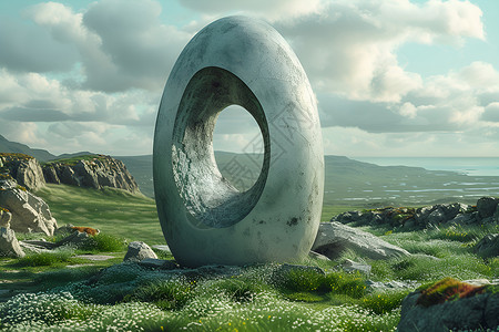 威尔士自然之美石雕自然之美插画