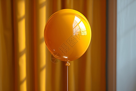 黄色的气球背景图片