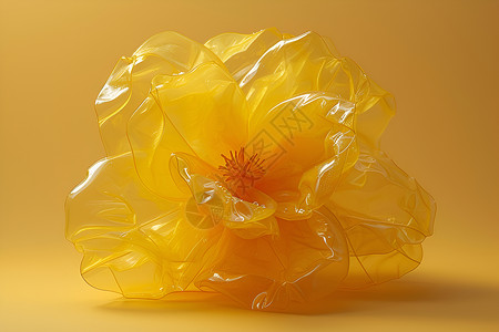 逼真塑料矿泉水瓶塑料材质的花朵插画