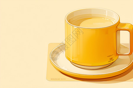 设计的卡通咖啡杯背景图片