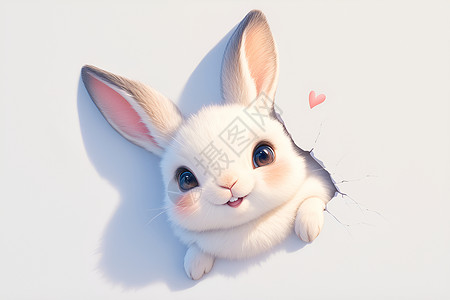 可爱的兔子背景图片