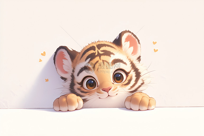 可爱的虎宝宝图片