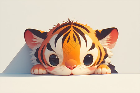 可爱小虎崽动物虎崽高清图片