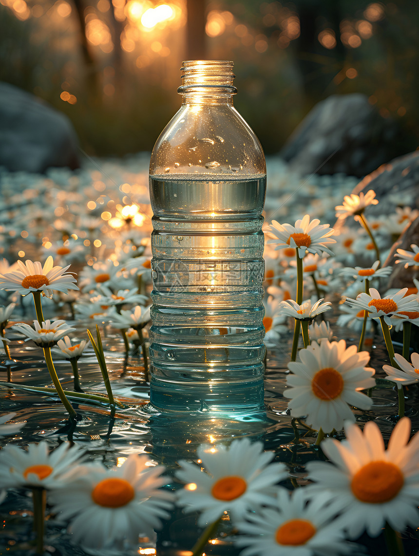清新自然的水瓶图片