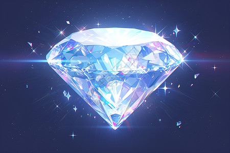 一颗钻石背景图片