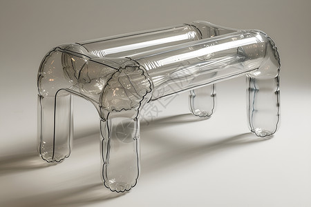 透明塑料的椅子背景图片