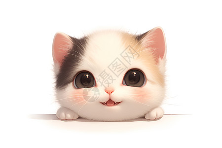 可爱的小奶猫背景图片