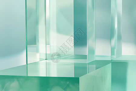 立体几何玻璃背景图片