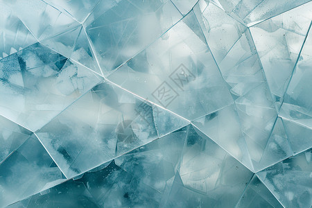 冰晶般的几何玻璃背景图片