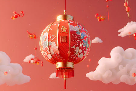 喜庆的节日灯笼背景图片