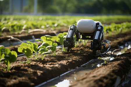 机器化农业背景图片