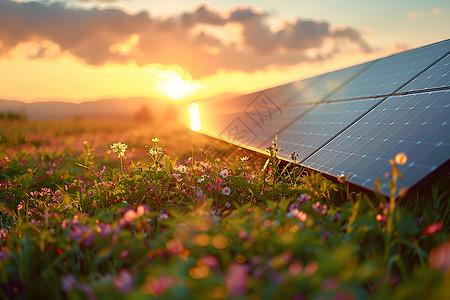 种植未来太阳能与农业背景