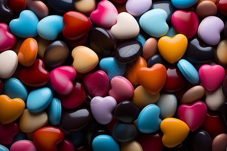 巧克力颜色彩色的糖果背景