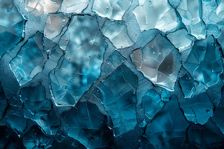 冰晶玻璃墙背景图片
