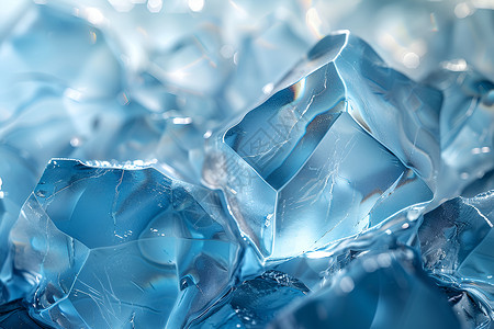 水滴覆盖的冰块背景图片