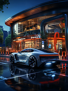 未来汽车背景图片