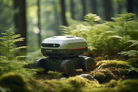 未来科技森林背景图片