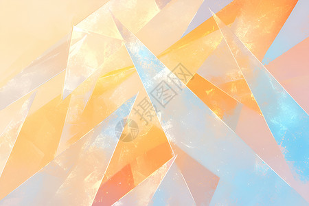 抽象三角玻璃纹理背景图片