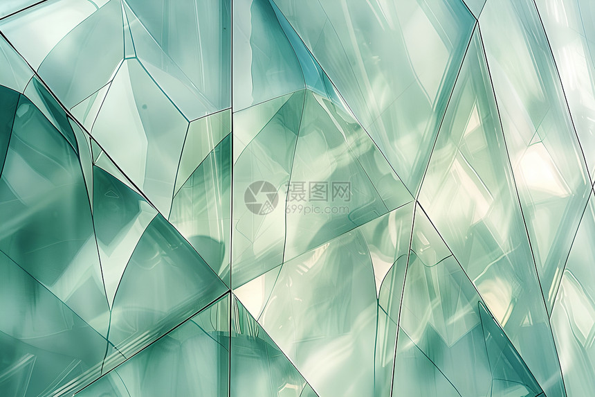 几何玻璃图案图片