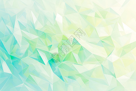绿色水晶绿色几何图案插画