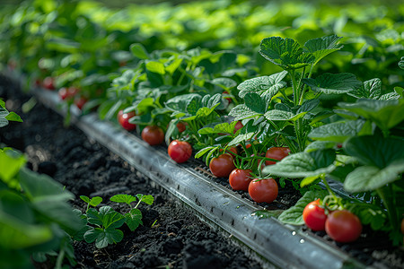 太阳能农业蔬菜背景图片