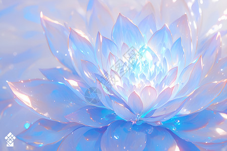 蓝花仙境背景图片