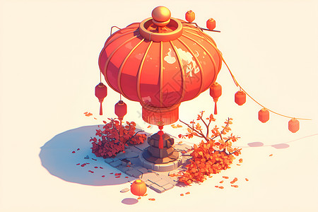 中式红灯笼背景图片