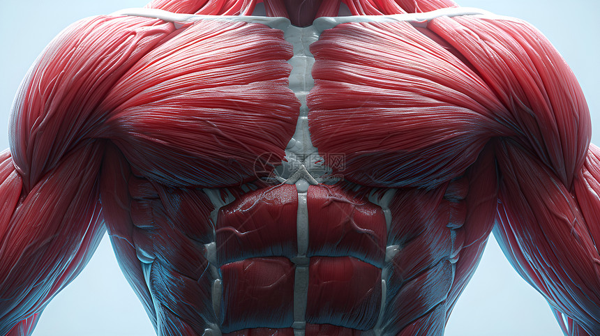 人体肌骨模型图片
