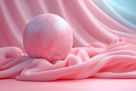 粉色毯子缤纷粉色鲜活色彩插画