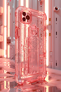 粉色气泡手机壳背景图片