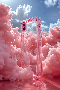 粉色手机壳背景图片