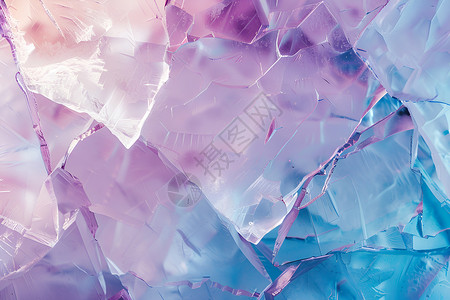 玻璃碎光紫与天蓝相映成趣的纹理设计图片