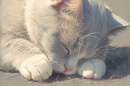 休息中的英短猫背景图片