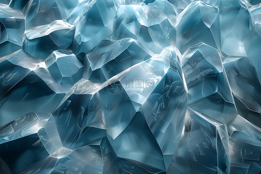 冰晶立方体图片