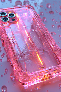 透明的手机壳背景图片