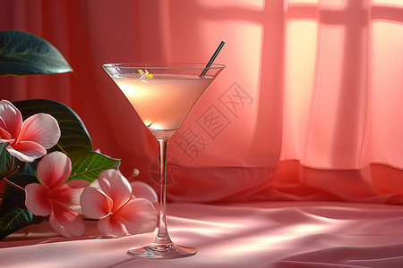 提莫苏巴尼窗台上的鸡尾酒杯背景