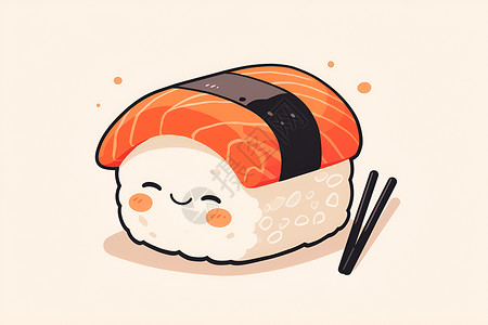 可爱的卡通寿司高清图片