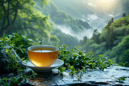 植物饮料美味茶饮背景